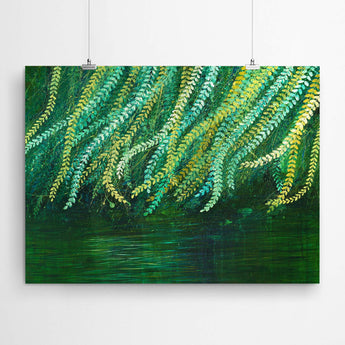 Artworld Wall Art Weeping Willow Tree Painting Art Print