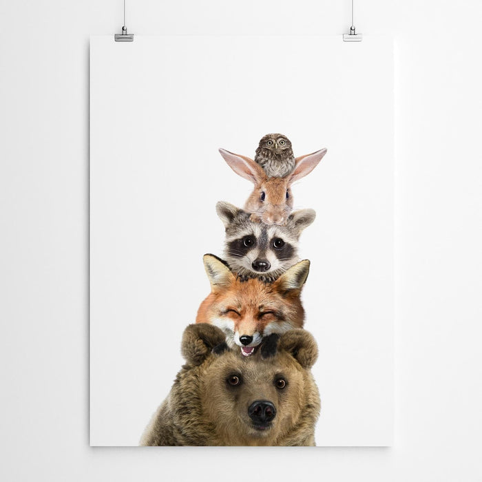 Woodland Animal Nursery Art