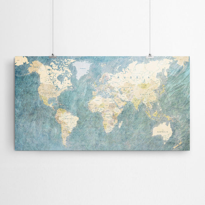 World Map Wall Art Print