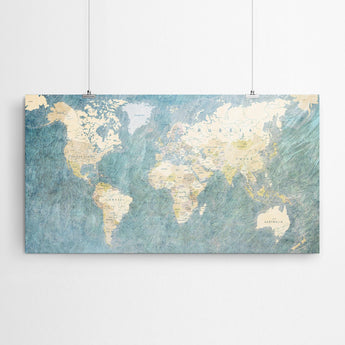 Artworld Wall Art World Map Wall Art Print