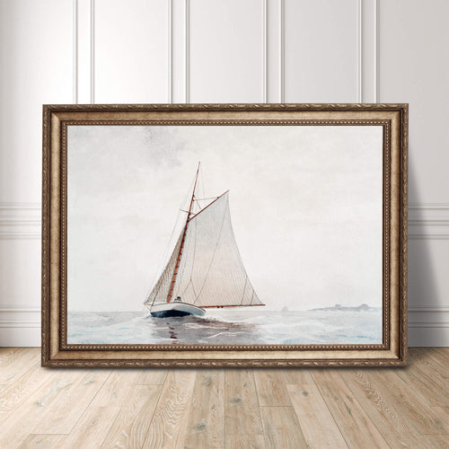 Yacht painting print