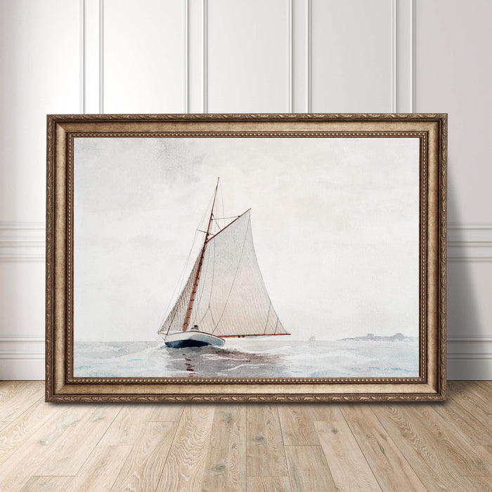 Yacht painting print