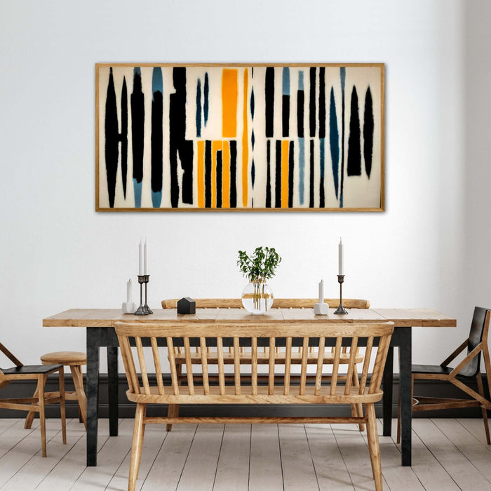 Yellow Ethnic Abstract Art