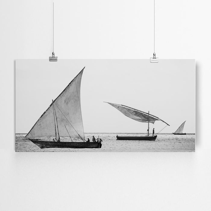 Zanzibar Fishing Boat Wall Art Print